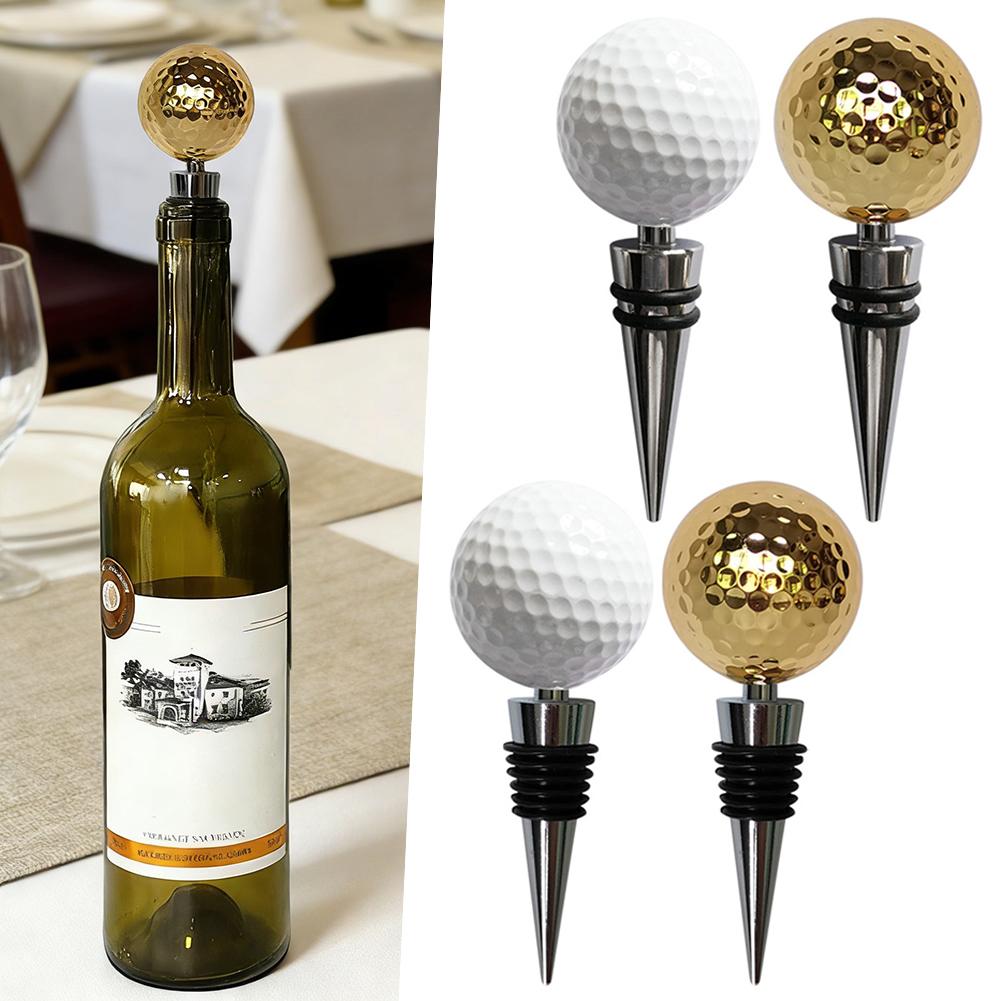 Stainless Steel Golfs Wine Preserver Present Unique Golfs Ball Design For Enthusiasts. Golfs Lovers Collection