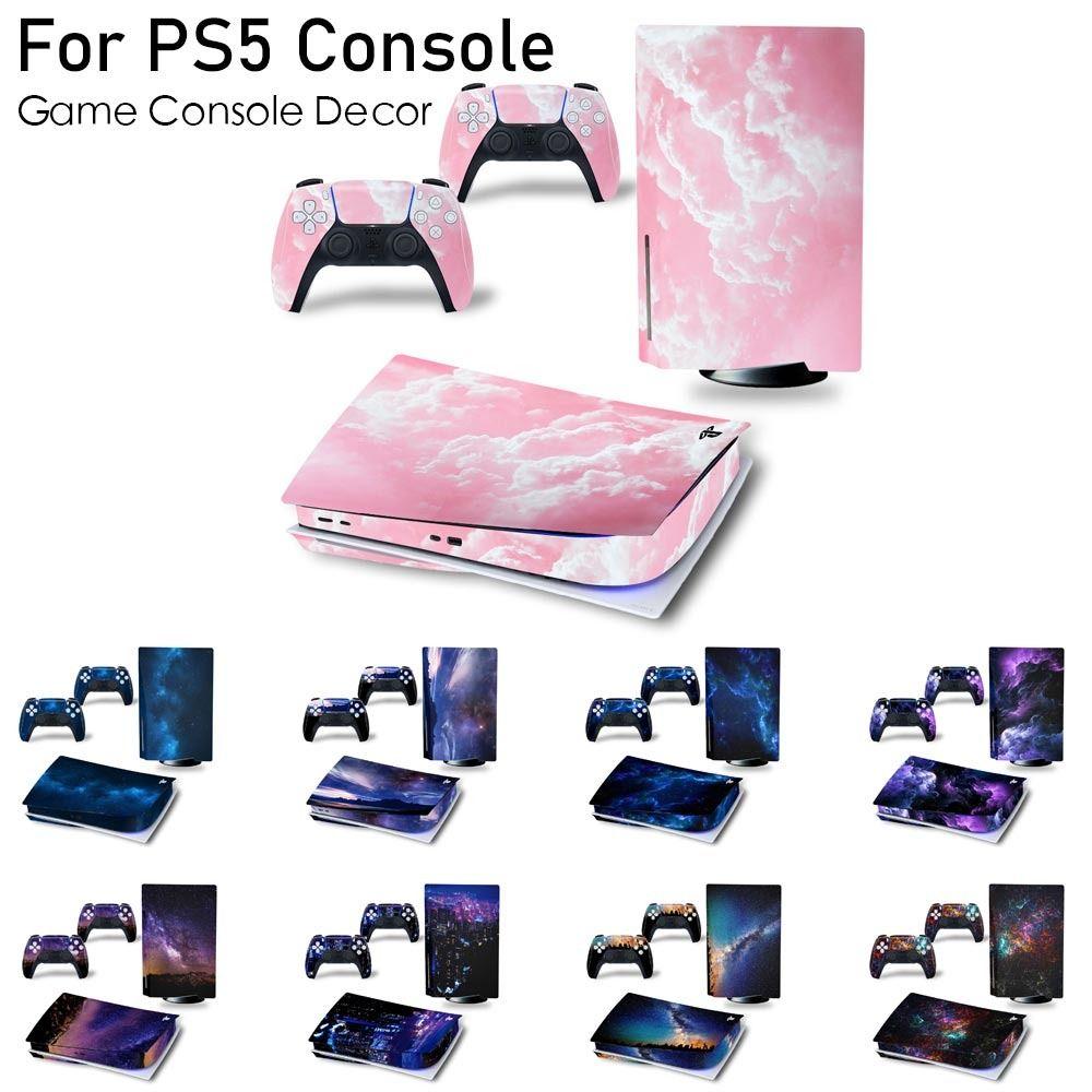 Углеродное волокно для PS5 Skin Защитный чехол Игровая консоль Декор Наклейка Защитная пленка