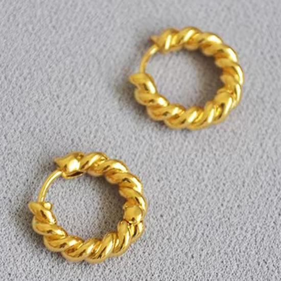 Вдохновленные Роуз Хуан и Лю Ифэй женские серьги-пусеты и витые каффы для ушей 2024 года