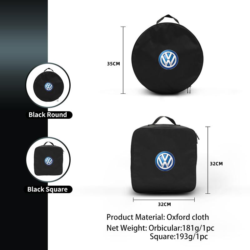 VW Car Charging Gun Bag Oxford Cloth Gun Cables Storage Box Auto Accessories For Volkswagen VW Scirocco Jetta Beetle Golf Passat zs4