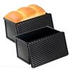 Kitchen Mold Cake Bread Pan with Lid Non-stick Bread Pan Rectangular Aluminized Steel Durable Bread Cake Toast Box Mold