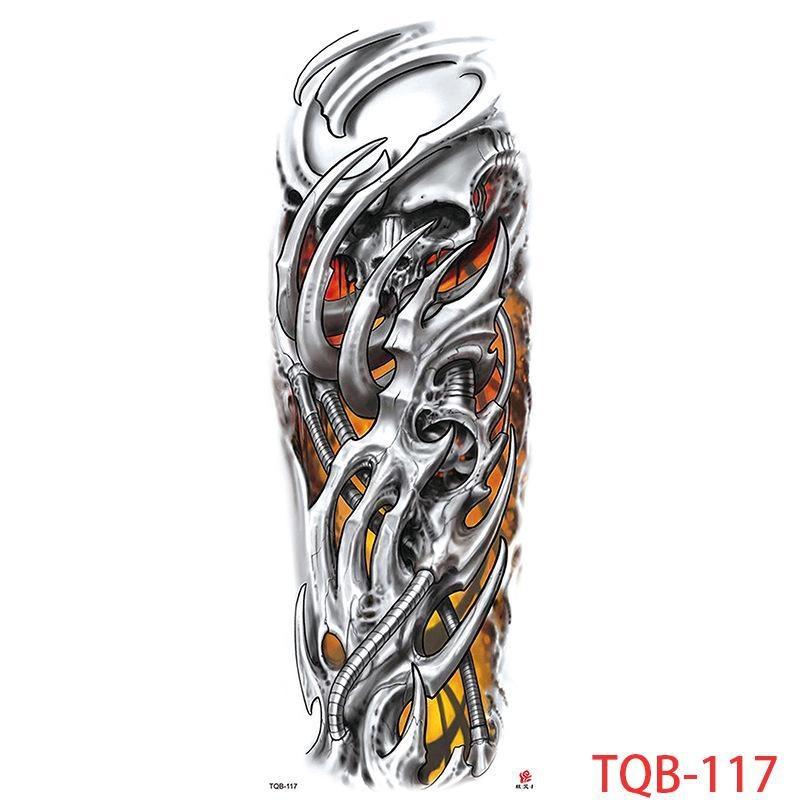 1 PC 480*170MM Large Temporary Tattoos Sleeve for Men Women Full Arm Selleve Tattoos Temporary Realistic Fake Wolf Tiger Lion Tattoo