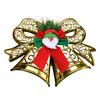Пластиковый бант в форме бабочки с колокольчиком, рождественское украшение, подвеска на елку для праздничного дерева, украшение для вечеринки
