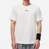 Li-Ning Фитнес-серия с буквенным принтом, футболка с круглым вырезом, мужские топы, белые ATST035-1