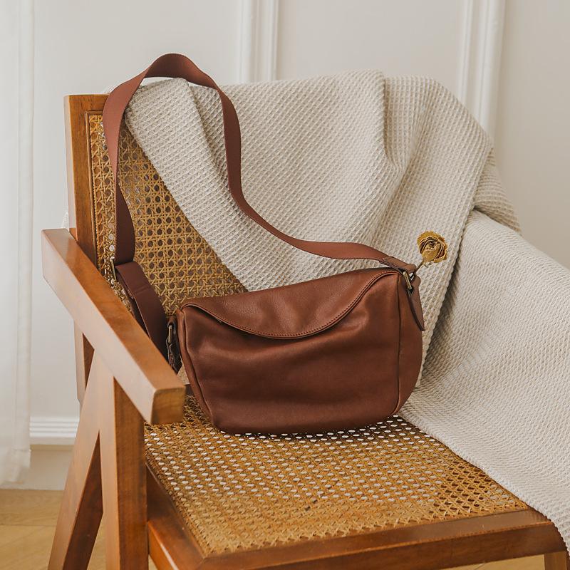 Johnature Простые однотонные женские сумки-хобо из натуральной кожи, повседневные сумки на плечо и через плечо из натуральной мягкой натуральной яловой кожи