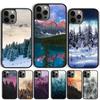 Лес Горной Сосны Горная Вершина Туман Чехол для Телефона Для iPhone 17 Air 14 15 16 16e 13 12 Max Чехол Для Apple 11 Pro Max Plus