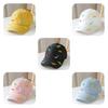 Street Style Unisex Baseball Hat With Long Brim For Kids Spring Autumn