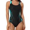 2025 New Printed One Piece Swimsuit For Women Sport Swimwear Female Cut Out Backless Bathing Suit Professional Swimming Suit XXL