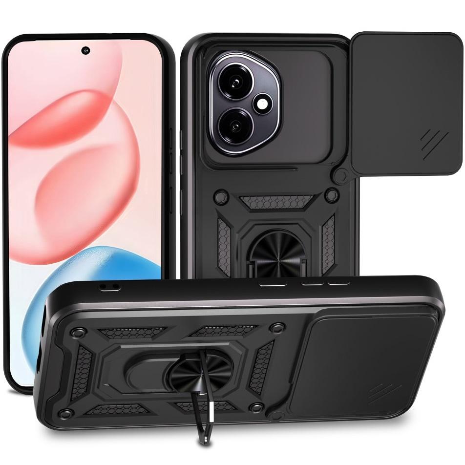 Armored case for Honor 400 5G, CamShield Slide, black