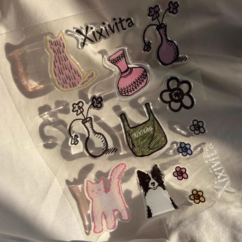 Милый торт пруд желаний 3D рельефная смоляная наклейка чехол для телефона для девочки ноутбук прозрачная желейная наклейка канцелярские товары блокнот DIY украшение