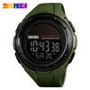 SKMEI 1405 LED Display Shockproof Waterproof Watch for Men Solar Sport Digital Military Mens Wristwatch Clock 1068 Reloj Hombre