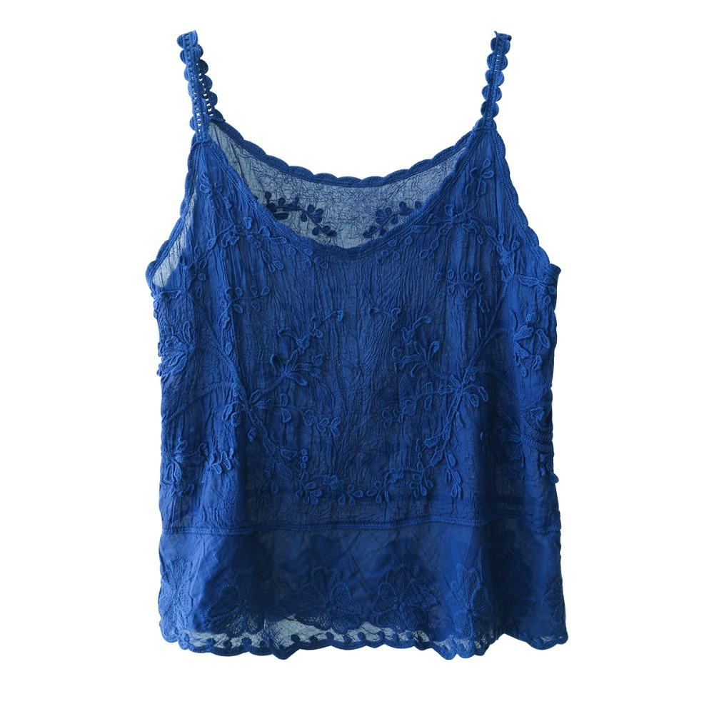 Dimanaf 2025 Новый Летний Жилет Футболка Женская Базовая Вязаная Без Рукавов Ажурный Стиль Белый Голубой Топы Свободные