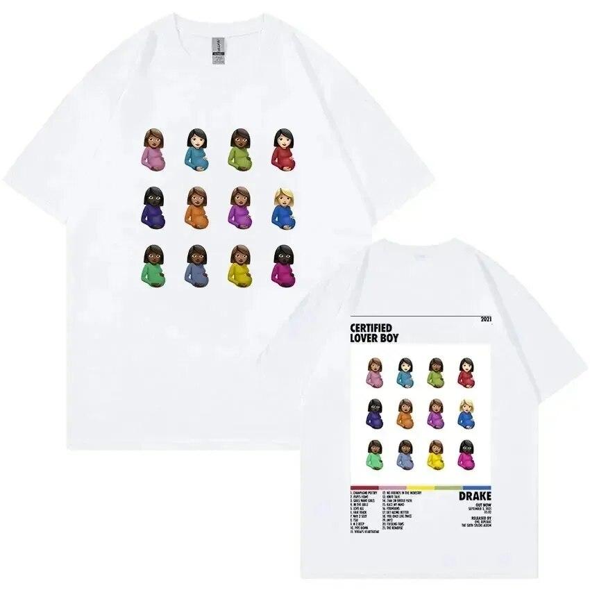 Хлопковая футболка большого размера Rapper Drake Certified Lover Boy Album унисекс женская футболка с принтом в стиле хип-хоп футболка с коротким рукавом одежда