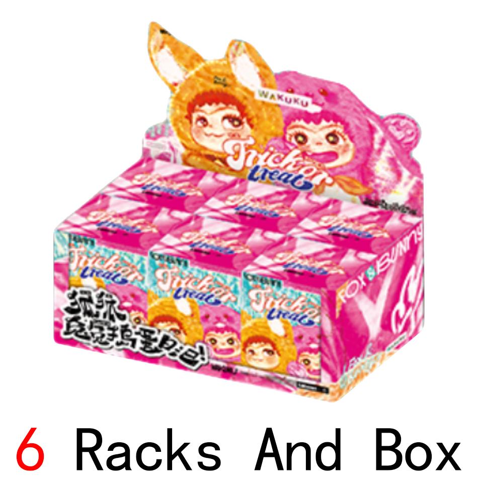 Виниловая плюшевая кукла Модная игра WAKUKU Лис и Кролик Серия Вечеринка на Хэллоуин Ручная работа Модель Украшение Коллекция Кастомизация