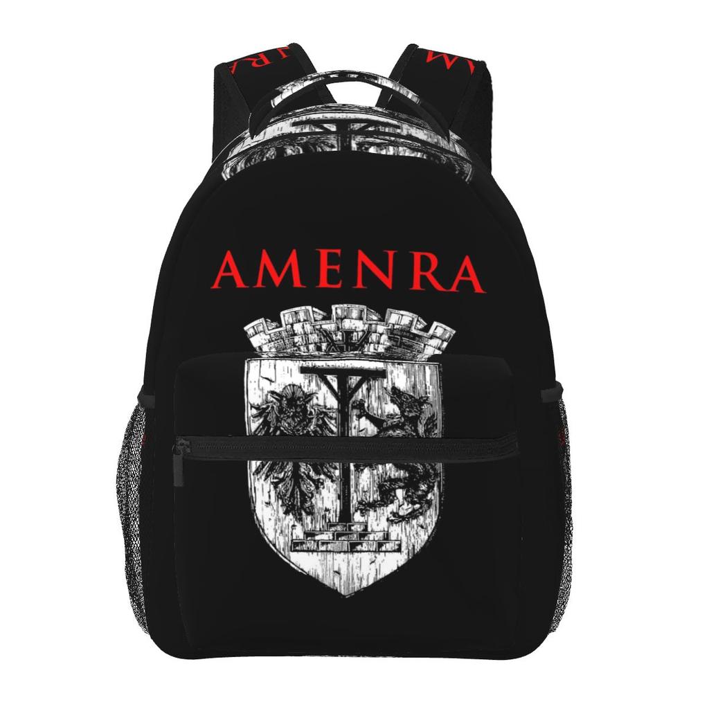 Рюкзаки с HD-логотипом Amenra для мальчиков и девочек, школьные сумки, рюкзак с мультяшным дизайном, сумка через плечо, большая вместимость