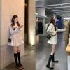 Овчина версия классических туфель с круглым носком, бантом, из бархатного твида, с мелким вырезом, на плоской подошве, одинарные, женские