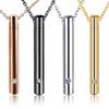 Fashion Lucky Charm Ash Urns Perfume Vial Necklace Aroma Diffuser Long Chain Wishing Bottle Pendant