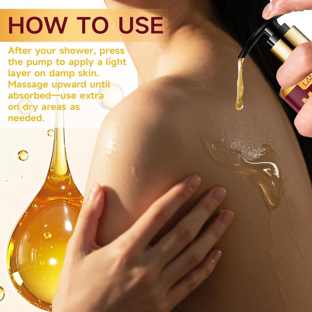 Магическое укрепляющее масло для тела - Питает и укрепляет кожу - Повышает эластичность кожи - Подходит для всех типов кожи, 250 мл