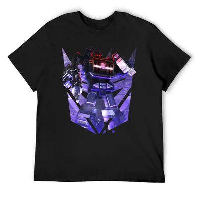 Черная футболка Decepticon Soundwave Wordtee Винтажная 13 Футболка Move Tees Повседневная Графическая Забавная Новинка Дом Евро Круглый вырез Трансформер
