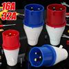 3PIN 4PIN Industrial Socket IP44 Rated Waterproof Connector  Electrical Connection