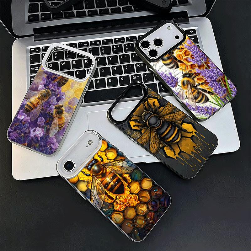 Пчеловодство Мед Милый Мягкий Чехол для Телефона для iPhone 15 16 17 Pro Max 17Air 16E 14 Plus 13 12 Mini Ударопрочный Чехол Задняя Крышка