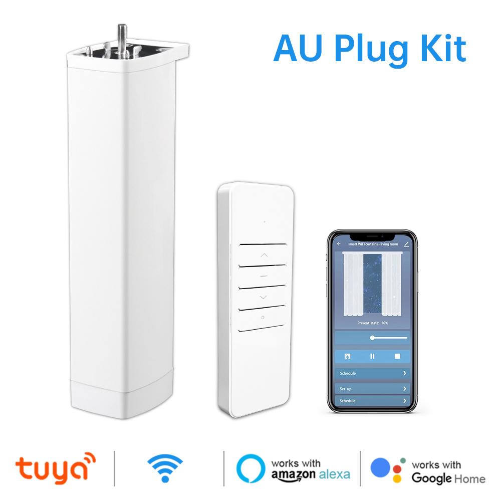 Work With Tuya Wifi/Zigbee Electric Curtain Shutter Motor with RF Remote 22.5CM Size APP Control Alexa Google Home SmartThings