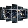 Five Piece Picture Canvas Print Abstraction
