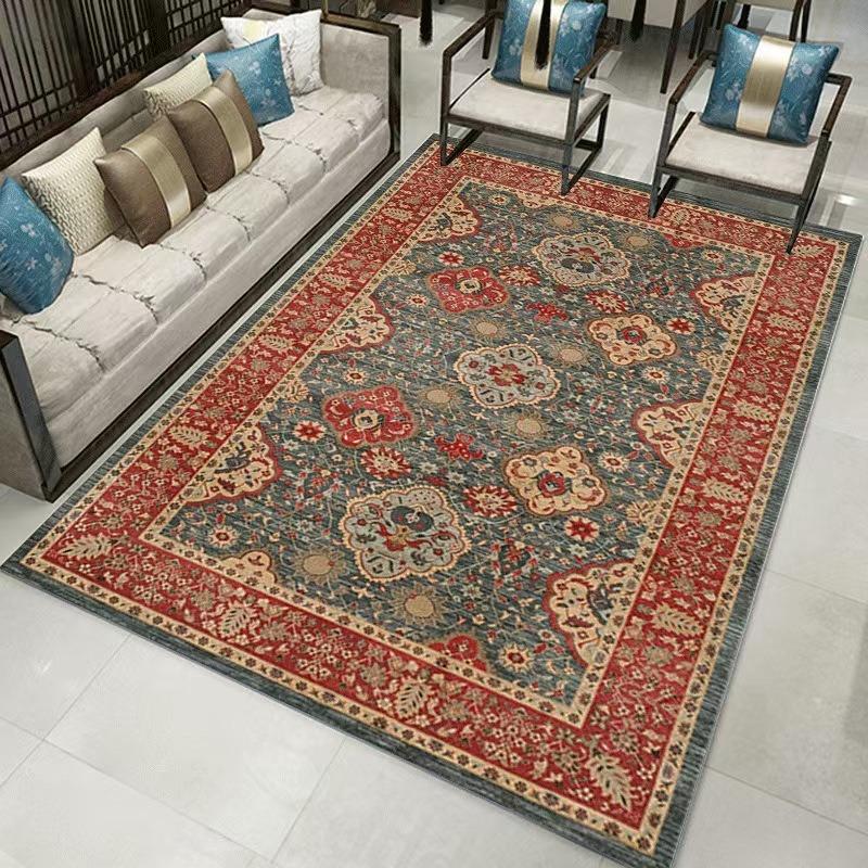 Europe Persia Türkiye Style Retro Carpet Living Room Sofa Bedroom Study Kitchen Entrance Door Mat Non-slip Luxury Home Decor Rug