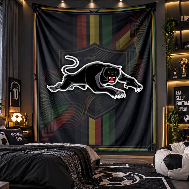 Wall Hanging Tapestry Penrith Panthers Print Cloth for Living Room Bedroom Home Decor