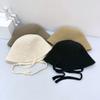 25 Early Autumn New Fashion After Women's Tether with Knitted Breathable Bucket Hat Sunscreen Sunshade Bucket Hat Tide