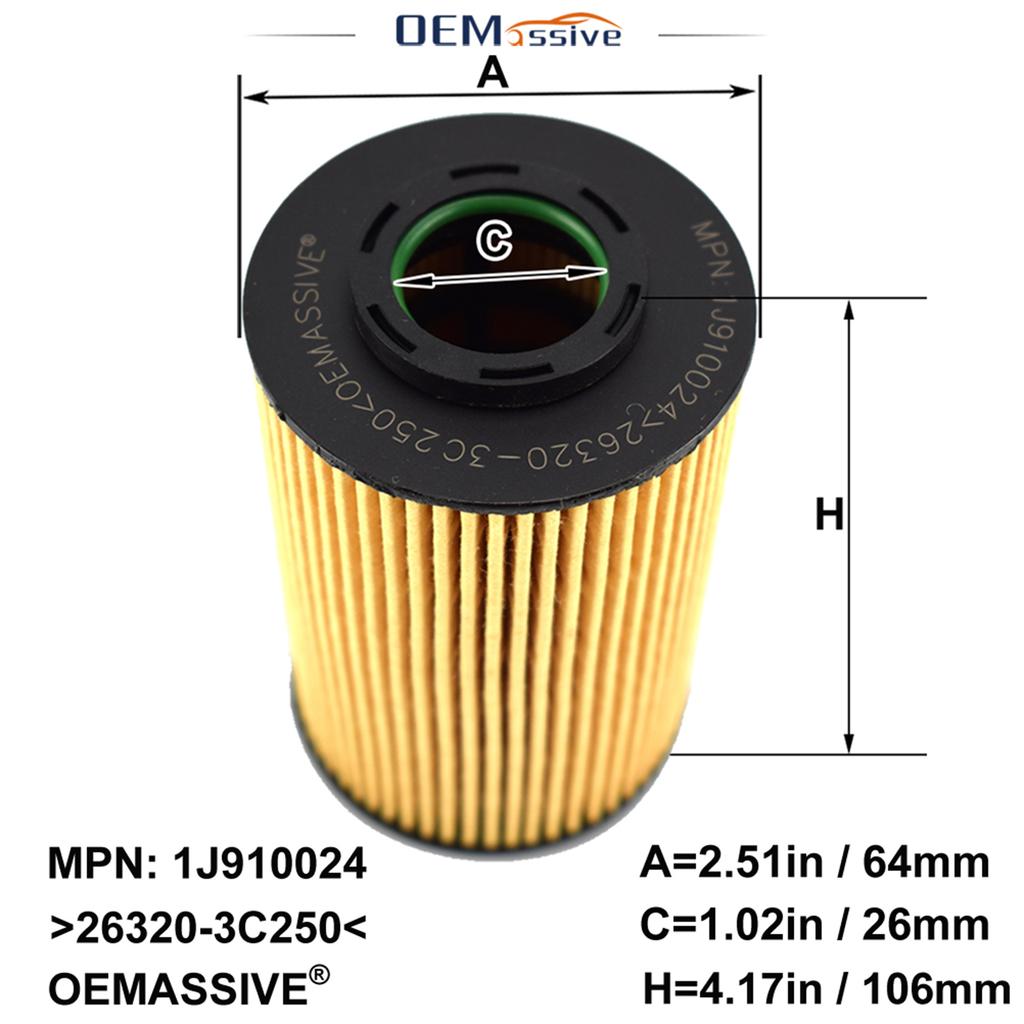 Oil Filter For Hyundai i20 i30 2008 - 2011 2012 2013 2014 2015 2016 2017 2018 2019 1.4 1.6 CRDi 1396ccm 1582ccm ix20 2010 - 2015