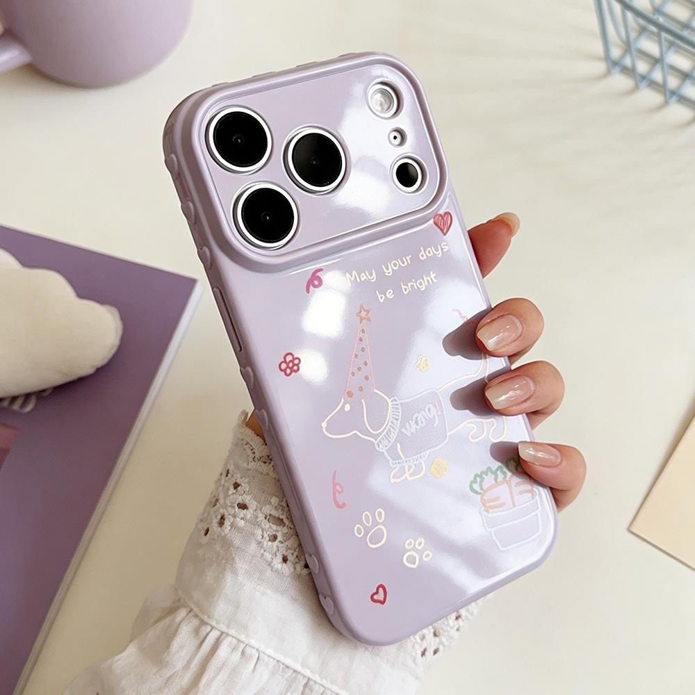 Чехол для мобильного телефона с рисунком английской собаки подходит для iPhone 17/17 Pro, противоударный защитный чехол Apple 16/15, 14 новые модели