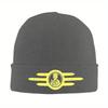 1 шт. Шапка-бини Vault-Tec, Шапки с рисунком 'пальцы-пистолеты', Вязаная шапка, Повязка на голову для спортзала, Унисекс, Взрослые кепки, Весенние с принтом, Крутые шапки-бонне, Идея для подарка