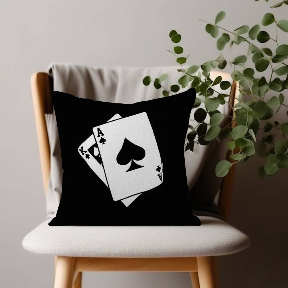 Black And White No Ball Art Cushion Cover Inches Farmhouse Decor Home Throw Pillow Covers for Couch Decorations