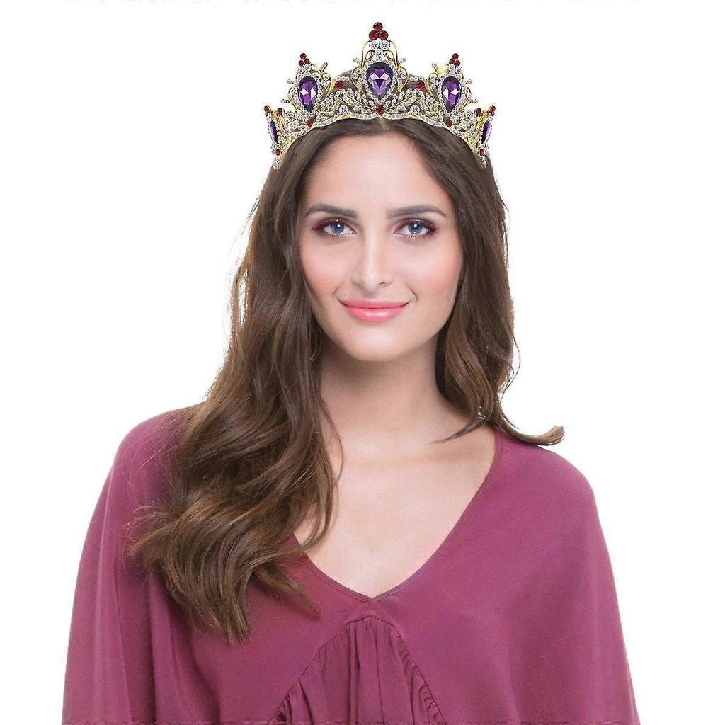 Rhinestone Headpiece Baroque Crown Retro Crown Rhinestone Crown Classic Crown