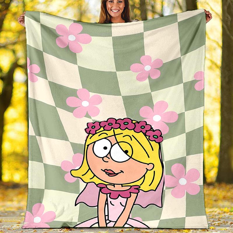1pc Lizzie McGuire Y Sus Locuras1 Theme Blanket - Digital Print, Polyester, Cozy for All Seasons, Perfect for Outdoor, Camping, and Travel
