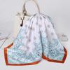 70*70cm Fashion Handkerchief Dot Print Silk Satin Neck Scarf For Women Small Shawls Hair Scarfs Female Bag Scarves For Ladies