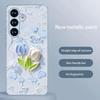 Tulip Oil Painting Glass Phone Case for Samsung Galaxy S25 FE/S23+/S24 Ultra