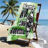 Custom Name Personalized Borussia Monchengladbach Print Beach Towel, for Trip Camping Beach Party Home Decor, Birthday Gift for Family & Friends