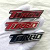 Металлический логотип TURBO для автомобиля, подходит для кузова, багажника, хвоста, боковой части, наклейка на автомобиль, декоративные аксессуары