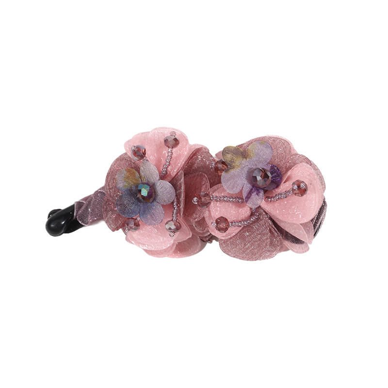 Цветочная заколка для волос держатель для хвостика прочный долговечный сильная фиксация плетение нескользящие французские заколки заколка-краб для прически