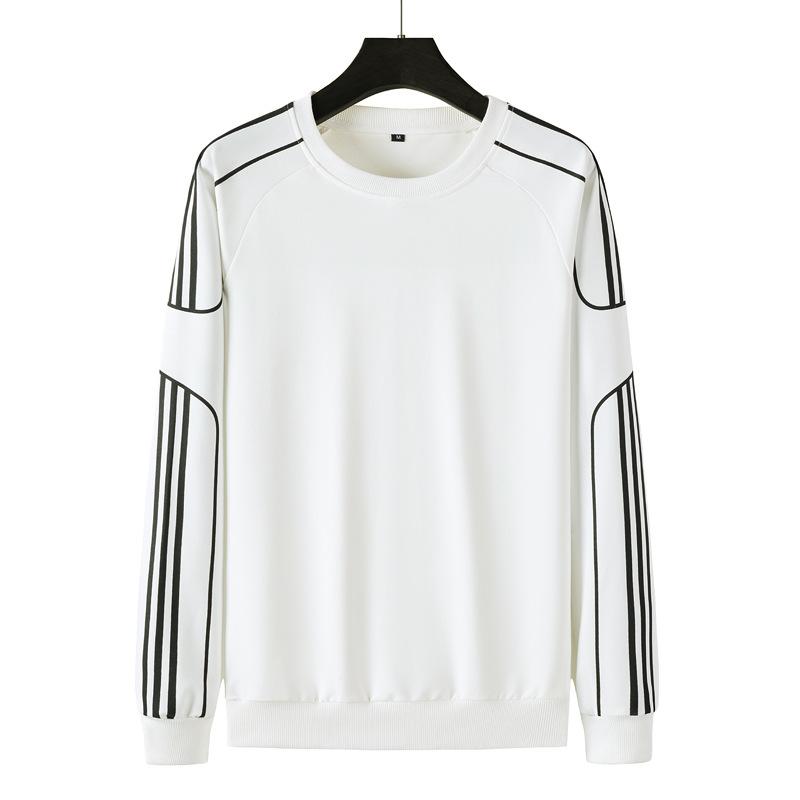 Мужской свитер-пуловер, спортивный свитер с круглым вырезом и длинными рукавами, большой размер, вязаный свитер 