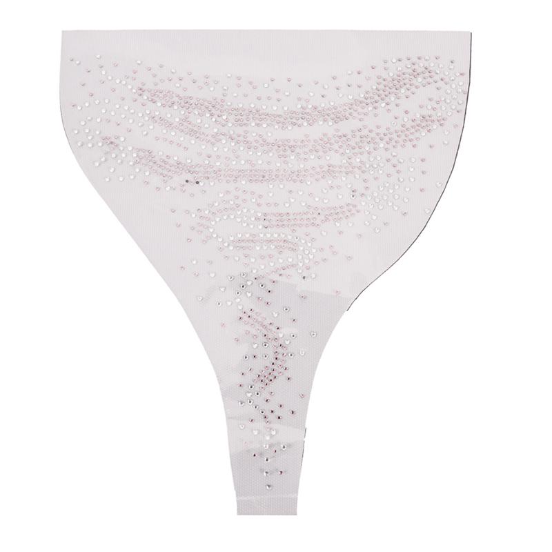 1PC Portable  Fix Rhinestone Crystal Transfer  Versatile Bling Stone Neckline Iron On Transfer Patch