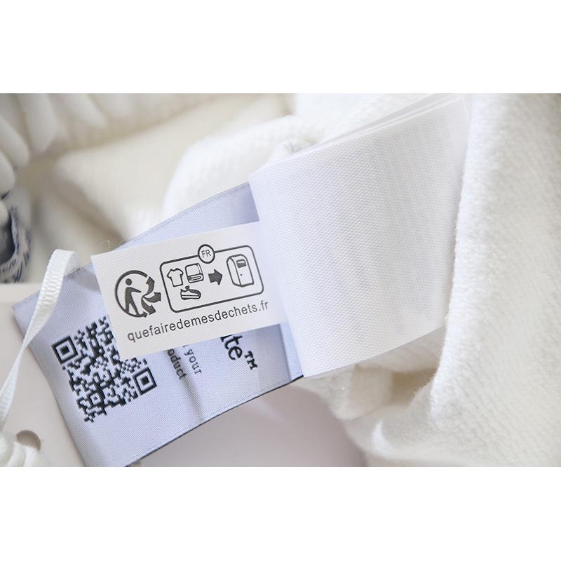 1019 Off-White 2026 Spring/Summer New OW Tape Slant Stripe Pattern Printed Men's and Women's Casual Loose Shorts