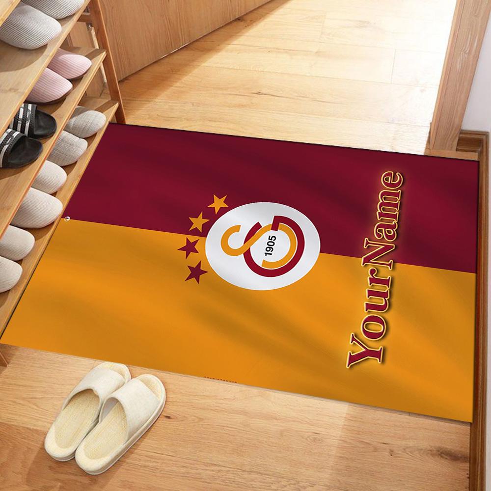 Galatasaray 23 Customize Your Name Floor Rug Office Rug Suitable for Kitchen Dining Room Entryway Game Room Antislip Carpet Decorate Offices
