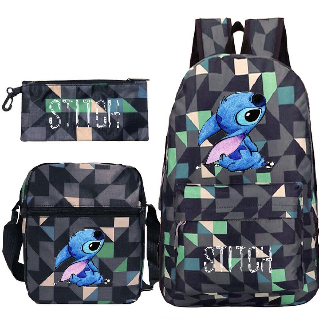 Children'S Backpack Cartoon Printed Primary And Secondary School Schoolbag Shoulder Bag Pencil Bag Set