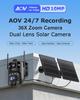 360° Solar-Powered HD Security Camera with Two-Way Talk, No Network Needed