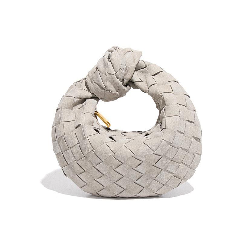New autumn and winter fashion versatile cross-border handmade woven women's bag mini handbag high-end horn bag frosted bag