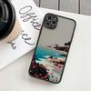 Расписной пейзаж Чехол для телефона Для iPhone 15 12 11 13 14 Pro Max X Xs MAX XR 6s 7 8 Plus SE2 Защита камеры Конфетный цвет Чехол