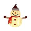 Christmas Decoration Folding Cloth Snowman Santa Claus Retractable Cloth Glowing LED String Lights Indoor Outdoor Wear